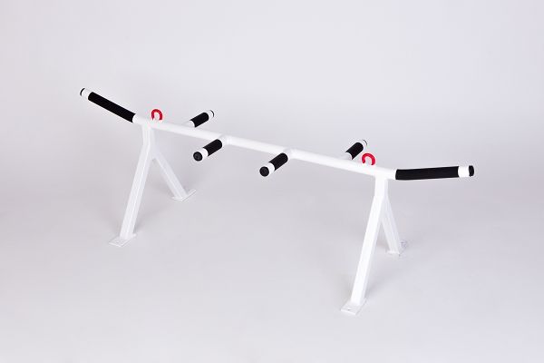 Турник потолочный с 3 хватами белый