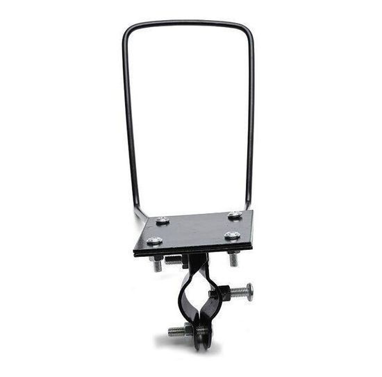 Пластиковая корзина с замком на руль (Черный)