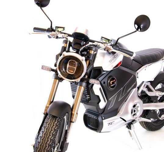 Электромотоцикл Super Soco TC Max (Спицованные диски) Желто-черный