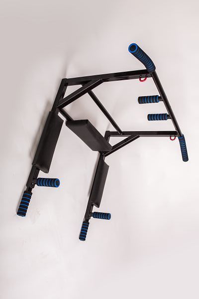 Турник-Брусья -Пресс 3 в 1 MAX ДО 300 КГ (Цельносварной) черный