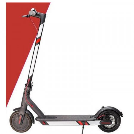 Светоотражающие наклейки для Xiaomi 365/365 Pro/Mini Robot 365 (Бело-красный)