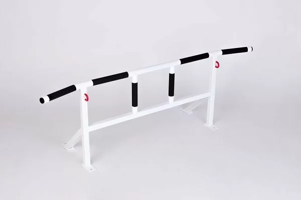 Турник настенный усиленный с 3 хватами чёрный