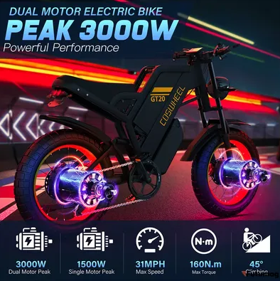 Электровелосипед Coswheel GT20 MAX DUAL