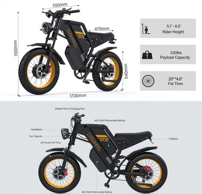 Электровелосипед Coswheel GT20 MAX DUAL
