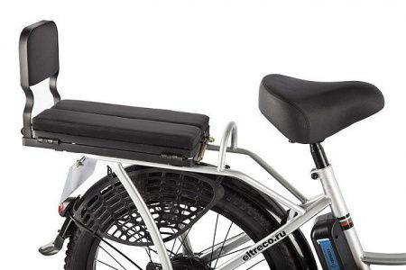 Велогибрид GREEN CITY e-ALFA Fat серебристый