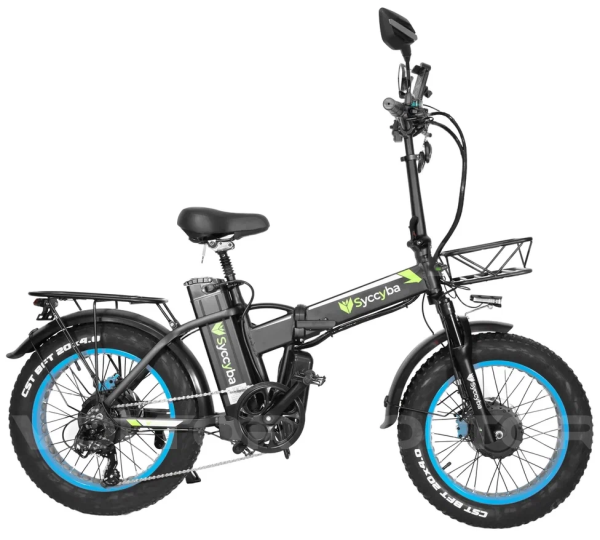 Электровелосипед Syccyba H1 DUAL синий
