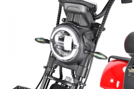 Электроскутер Citycoco WHITE SIBERIA Pro Trike+ 3000W Трицикл красный