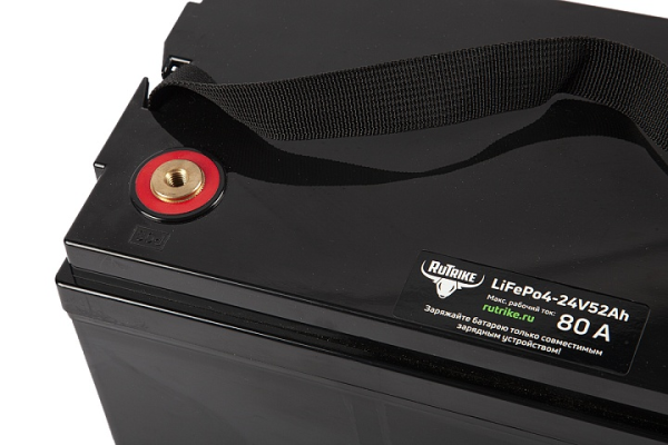 Тяговый аккумулятор Rutrike LiFePO4 24V52Ah (80A)