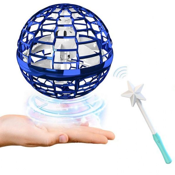 Летающий спиннер  FUTUMAG PRO синий (летающий бумеранг) + MAGIC CONTROLLER