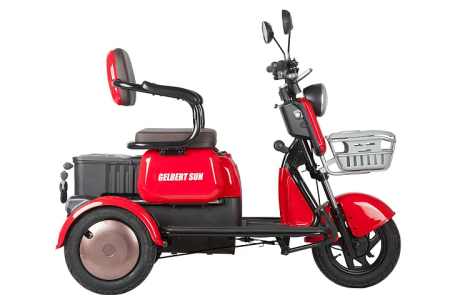 Электротрицикл Rutrike Gelbert Sun 48V/60V 650Вт красный