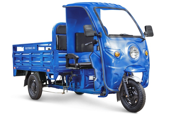 Грузовой электротрицикл Rutrike D4 NEXT КАБИНА 1800 60V1500W синий