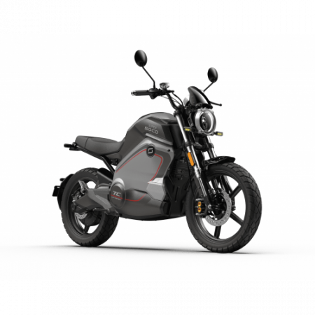 Электромотоцикл WHITE SIBERIA SUPER SOCO TC WANDERER Серый