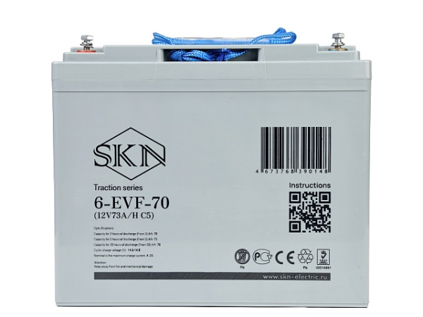 Тяговый аккумулятор SKN 6-EVF-70 (12V73A/H C5)