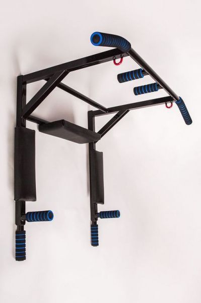 Турник-Брусья -Пресс 3 в 1 MAX ДО 300 КГ (Цельносварной) черный