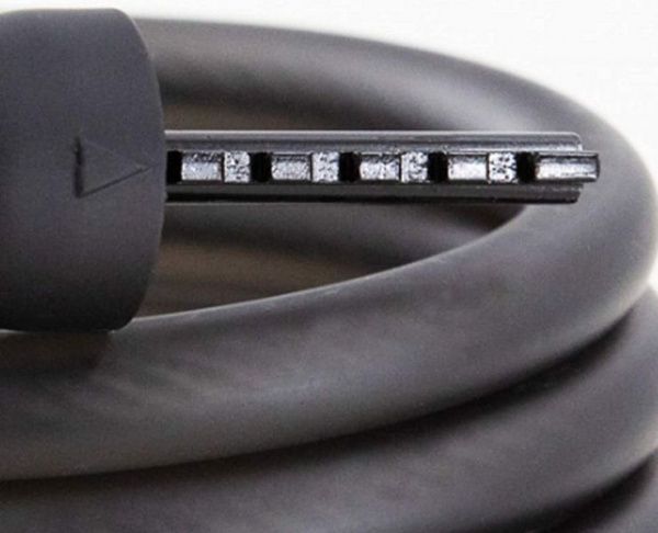 Замок на самокат Segway, сталь, черный с держателем на руль