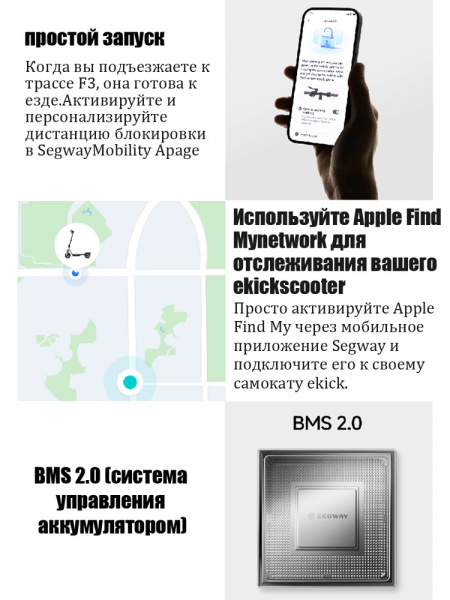 Электросамокат Ninebot Kickscooter F3 32 км/ч