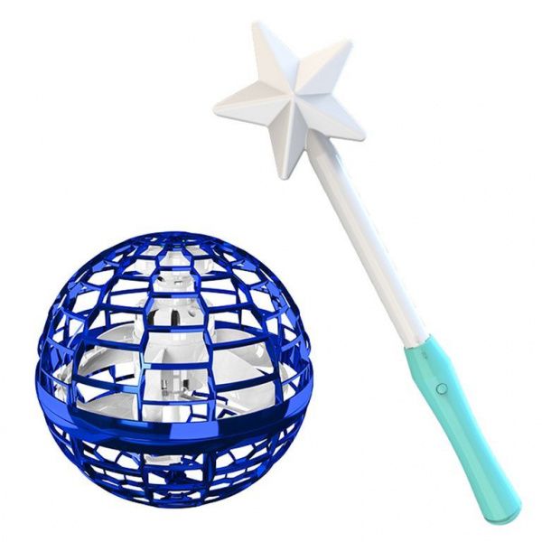 Летающий спиннер  FUTUMAG PRO синий (летающий бумеранг) + MAGIC CONTROLLER