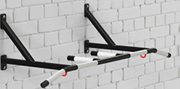 Турник настенный с средним, широким и узким параллельным хватами чёрный