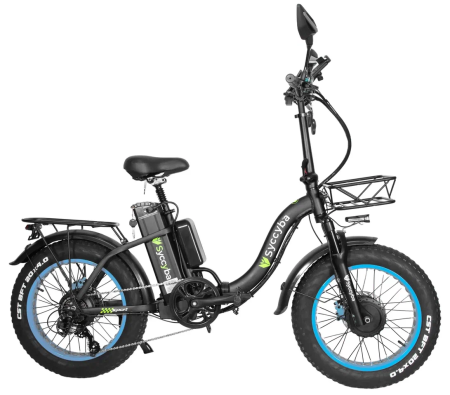 Электровелосипед Syccyba H2 (F11) DUAL 23AH синий