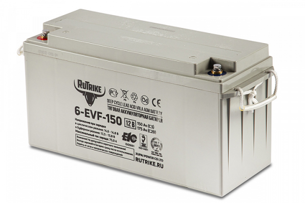 Тяговый аккумулятор RuTrike 6-EVF-150 (12V150A/H C3)