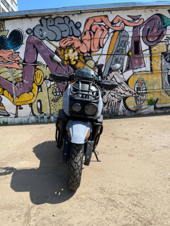 Электрический скутер Тур-Эндуро GT Tank 60AH 72V серый