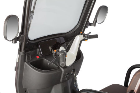 Электротрицикл Rutrike Gelbert Sarin 48V/60V 1000Вт коричнево-белый