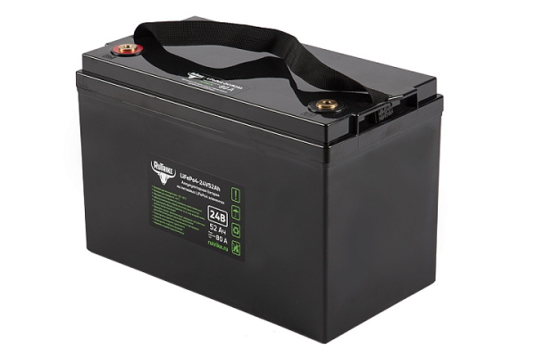 Тяговый аккумулятор Rutrike LiFePO4 24V52Ah (80A)