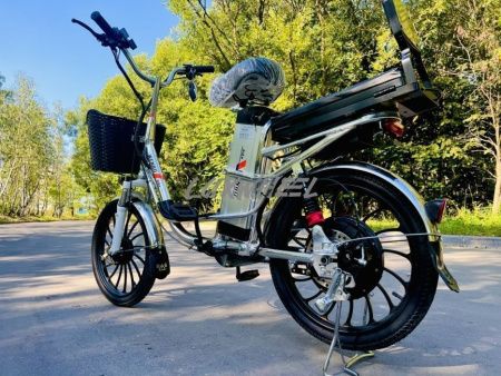 Электровелосипед колхозник Wenbox 60V/21Ah D20 Серебристый