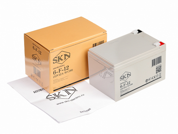 Аккумулятор для ИБП SKN 6-F-12 (12V12A/H C20)
