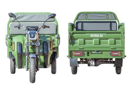 Грузовой электротрицикл Rutrike Маяк 1500 60V1000W зеленый