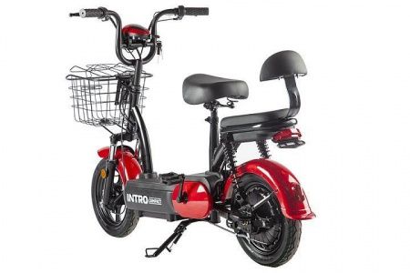 Электроскутер INTRO COMPACT черно-красный