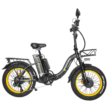 Электровелосипед Syccyba H2 DUAL желтый