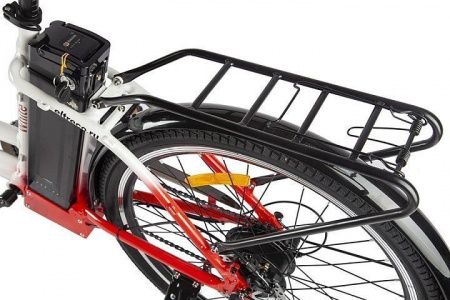 Велогибрид Eltreco White бело-синий