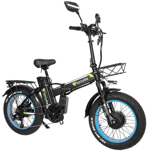 Электровелосипед SYCCYBA H1 (F10) DUAL 23AH синий
