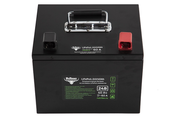 Тяговый аккумулятор Rutrike LiFePO4 24V40Ah (60A)