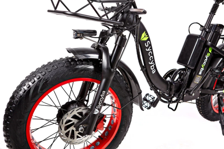 Электровелосипед Syccyba H2 (F11) DUAL 20AH красный