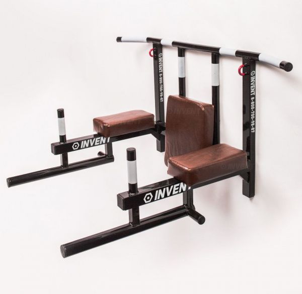 Турник - брусья - пресс 3 в 1 пулемёт (цельносварной) белый